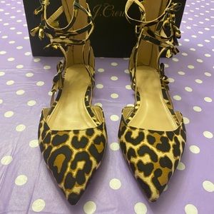 J CREW Leopard print ballet flat 8 (used)